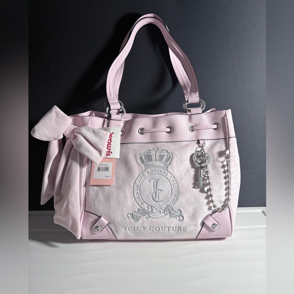Juicy couture juicy lover tote chiffon pink